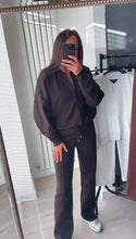 Load image into Gallery viewer, Talia straight leg jogger set - black