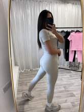 Load image into Gallery viewer, Kimmy seamless yoga gym leggings and tee set - choose colour