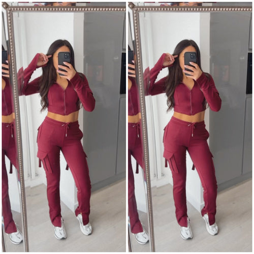 Mabel set - wine red