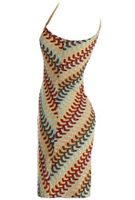 Load image into Gallery viewer, Chloe woven striped one shoulder mini dress