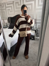 Load image into Gallery viewer, Martha knit set - chocolate brown