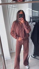 Load image into Gallery viewer, Talia straight leg jogger set - chocolate