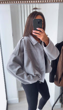 Load image into Gallery viewer, Idah faux suede jacket - grey