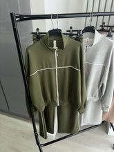 Load image into Gallery viewer, Freya contrast stripe straight leg jogger and jacket set - choose colour