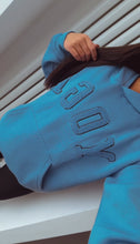 Load image into Gallery viewer, Yoga logo hoodie - blue