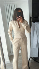 Load image into Gallery viewer, Kya cinch waist jacket and jogger set - beige