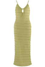 Load image into Gallery viewer, Larossa textured tie front midi dress - choose colour