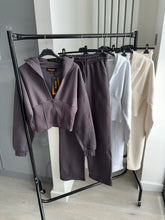 Load image into Gallery viewer, Cassie cinch waist jacket and jogger set - charcoal