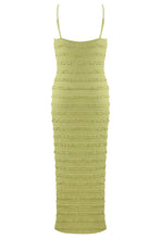 Load image into Gallery viewer, Larossa textured tie front midi dress - choose colour