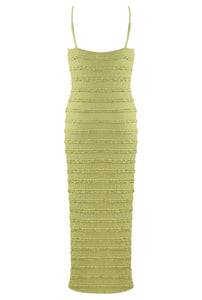 Larossa textured tie front midi dress - choose colour