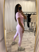 Load image into Gallery viewer, Kimmy seamless yoga gym leggings and tee set - choose colour