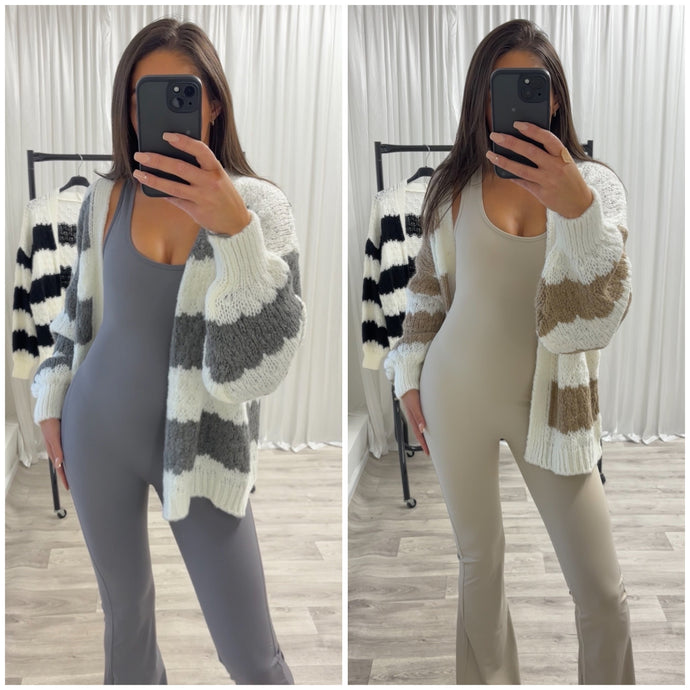 Kady striped knit cardigan - choose colour