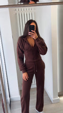 Load image into Gallery viewer, Cassie (2) cinch waist jacket and jogger set - chocolate