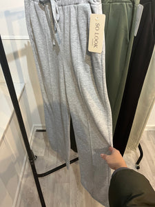 Emmie straight leg jogger trouser - grey