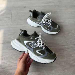 Nessa trainers - khaki (size up)