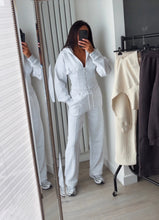 Load image into Gallery viewer, Cassie cinch waist jacket and jogger set - light grey