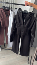 Load image into Gallery viewer, Cassie (2) cinch waist jacket and jogger set - black