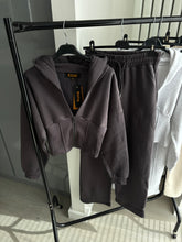 Load image into Gallery viewer, Cassie cinch waist jacket and jogger set - charcoal