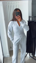 Load image into Gallery viewer, Kya (2) cinch waist jacket and jogger set - light grey