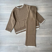 Load image into Gallery viewer, Ava knit set - tan