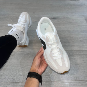 Nuela trainers - white/black