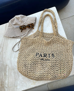 Paris woven bag - large