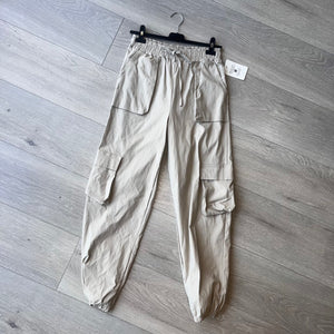 Jenna cargo joggers - greige