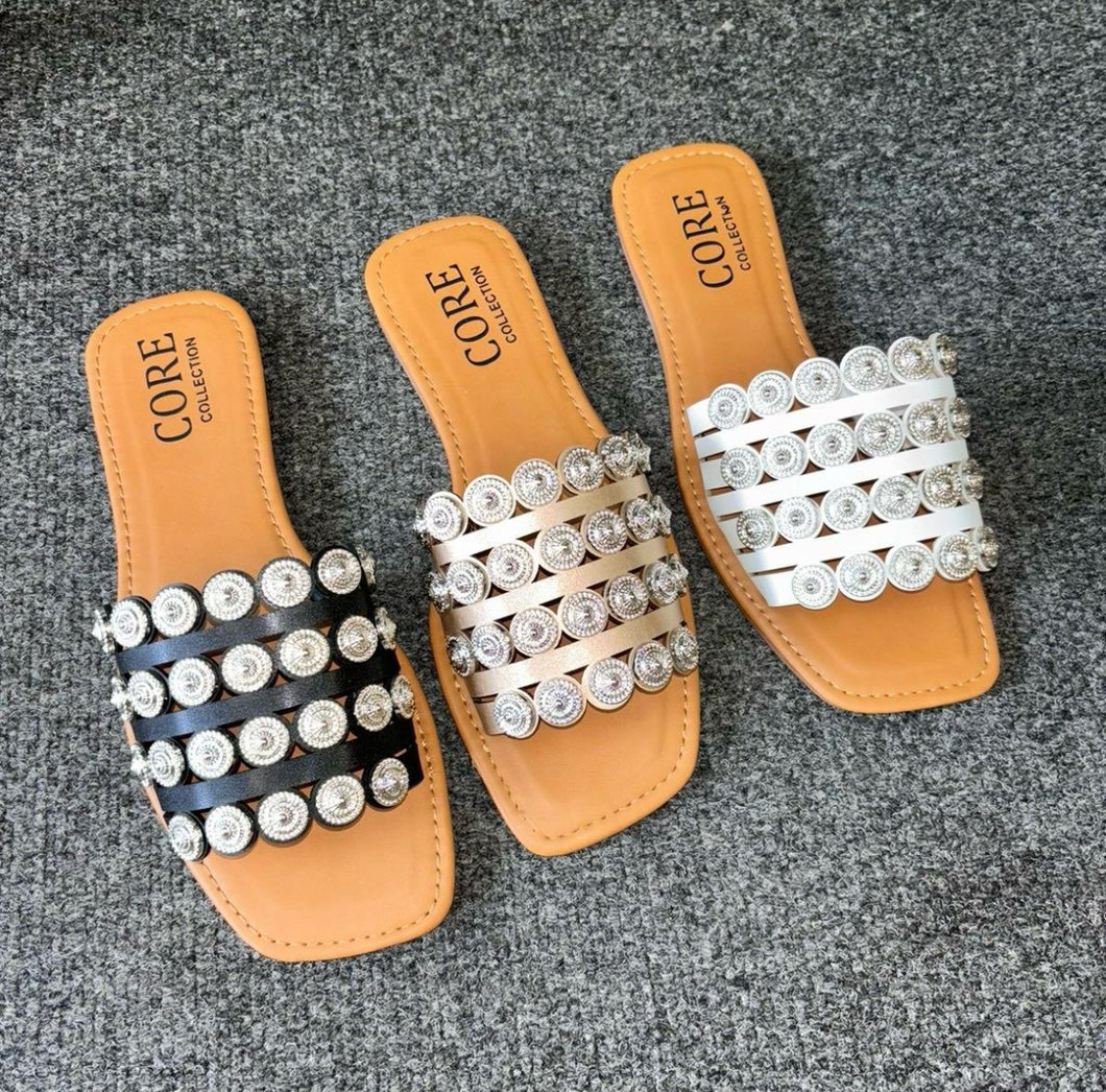 Arabella embellished slides