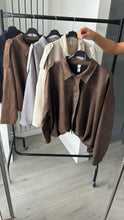 Load image into Gallery viewer, Idah faux suede jacket - dark brown