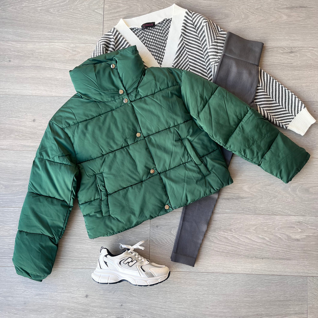 Kyra padded coat - green