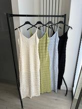 Load image into Gallery viewer, Larose textured tie front midi dress - choose colour