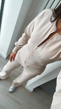 Load image into Gallery viewer, Kya (2) cinch waist jacket and jogger set - beige