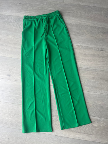 Emmie straight leg jogger trouser - green