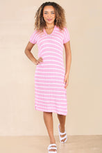 Load image into Gallery viewer, Sadie crochet midi dress - pink