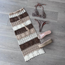 Load image into Gallery viewer, Roisin maxi crochet skirt - beige