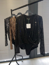 Load image into Gallery viewer, Maddison sequin bodysuit - choose colour