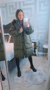 Mirelda parka coat - khaki