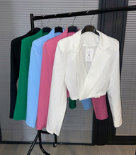 Load image into Gallery viewer, Karlie crop blazer - choose colour