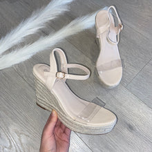 Load image into Gallery viewer, Erin perspex espadrille wedges