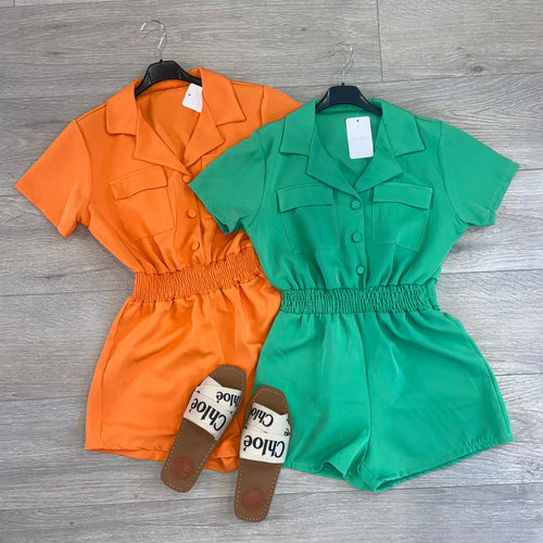 Ally playsuit - orange