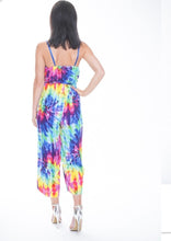 Load image into Gallery viewer, Freya multi colour tie dye jumpsuit (8, 10)