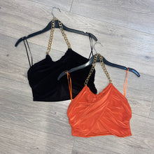 Load image into Gallery viewer, Moira halter chain twist crop top - choose colour