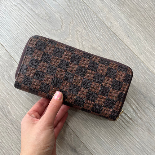 Checker purse - choose colour