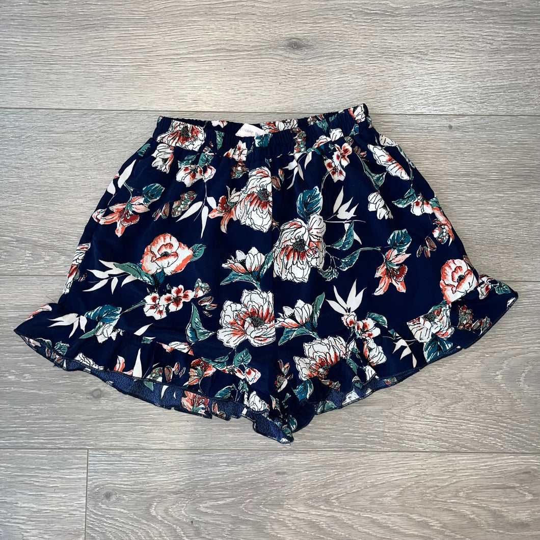 Flower pattern frill hem shorts (6)