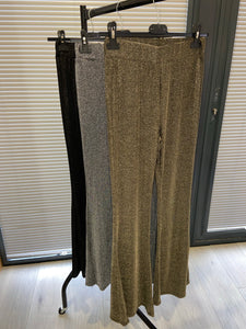 Delila fine sparkle flare trousers - choose colour