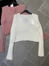 Load image into Gallery viewer, Fliss fluffy crop jumper - choose colour