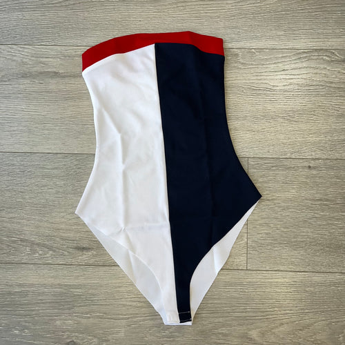 Colour block strapless bodysuit (6)