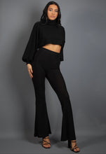 Load image into Gallery viewer, Delila fine sparkle flare trousers - choose colour