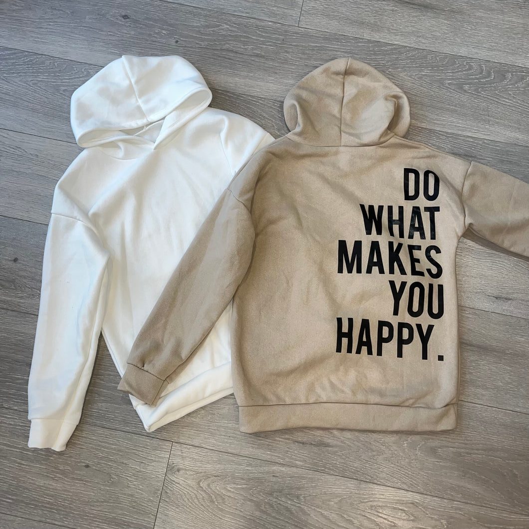 Happy hoodie - beige