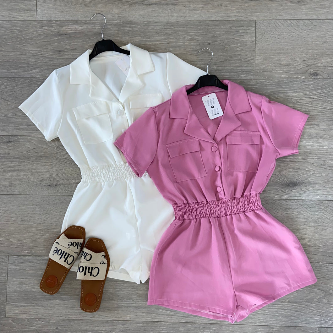 Ally playsuit - pink